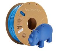 Polymaker Filament PLA PolyTerra 70828 - faible teneur en plastique - 1,75 mm 1000 g Bleu Saphir