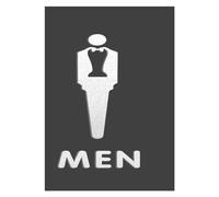 polyuréthane creux. Panneau d'orientation des toilettes hommes/femmes for centre commercial et immeuble de bureaux - Plaque de rappel sur la porte(O)