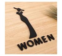 polyuréthane creux. Panneau d'orientation des toilettes hommes/femmes for centre commercial et immeuble de bureaux - Plaque de rappel sur la porte(D)