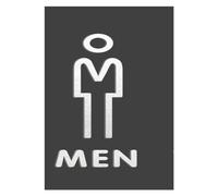 polyuréthane creux. Panneau d'orientation des toilettes hommes/femmes for centre commercial et immeuble de bureaux - Plaque de rappel sur la porte(Medium)