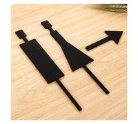 polyuréthane creux. Panneau d'orientation des toilettes hommes/femmes for centre commercial et immeuble de bureaux - Plaque de rappel sur la porte(4)