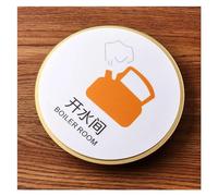 polyuréthane creux. Plaque acrylique for porte de toilettes hommes et femmes avec un message de bienvenue(13,20cm x 20cm)