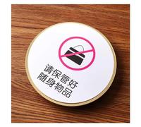 polyuréthane creux. Plaque acrylique for porte de toilettes hommes et femmes avec un message de bienvenue(21,15cm x 15cm)