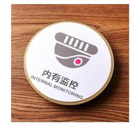 polyuréthane creux. Plaque acrylique for porte de toilettes hommes et femmes avec un message de bienvenue(29,15cm x 15cm)