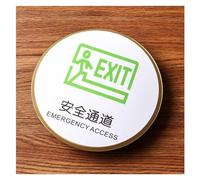 polyuréthane creux. Plaque acrylique for porte de toilettes hommes et femmes avec un message de bienvenue(28,15cm x 15cm)