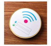 polyuréthane creux. Plaque acrylique for porte de toilettes hommes et femmes avec un message de bienvenue(31,15cm x 15cm)