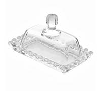 Polyvalent Beurrier en verre avec couvercle, support for beurre, plateau, récipient, accessoire de cuisine Pratique