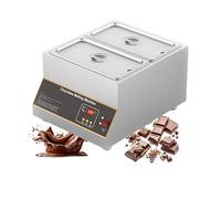 Polyvalente Machine de Fusion Chocolat,500W-Trempeuse à Chocolat-Cuve Amovible,Fondoir à Chocolat Électrique-Dispositif de Température Constante Pour Chef Pâtissier(2Tank)
