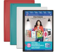 Polyvision A4 Display Book 200 Views/80 Pockets Opaque Polypropylene Cover Random Colour