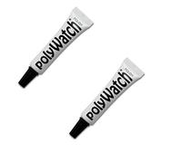 POLYWATCH Creme polissant pour les rayures de verre de montre en matière plastique lot de 2