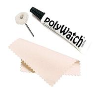 Polywatch Kit de Polissage pour Verre de Montre en Plastique - Polish Anti-Rayures 5ml pour Verres en Plastique, Acrylique & Hesalite - avec Ficelle de Polissage & Chiffon