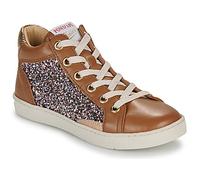 Pom d'Api Baskets montantes enfant TOP TOUCH ZIPPY in Marron 31