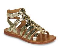 Sandales enfant filles Pom d'Api PLAGETTE GLADIATOR Doré 31