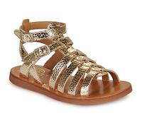 Pom d'Api Sandales plates PLAGETTE GLADIATOR in Doré 31