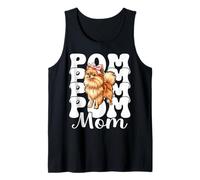 Pom Mom Mama Poméranian Dog Mère Fête des Mères Coquette Bow Débardeur