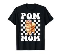 Pom Mom Mama Poméranian Dog Mère Fête des Mères Coquette Bow T-Shirt