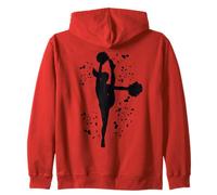 Pom-Pom Girl Cheer Mom Love Cheerleading Sweat à Capuche