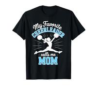 Pom-Pom Girl préférée de Maman, Fille, Baby Blue T-Shirt