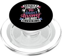 Pom-Pom Girl trop occupé Cheering Cheer PopSockets PopGrip pour MagSafe