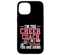 Pom-Pom Girls Cheer Coaching Poms Je suis The Cheer Coach Coque pour iPhone 15