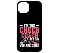 Pom-Pom Girls Cheer Coaching Poms Je suis The Cheer Coach Coque pour iPhone 15 Plus