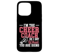 Pom-Pom Girls Cheer Coaching Poms Je suis The Cheer Coach Coque pour iPhone 15 Pro Max