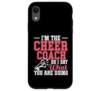 Pom-Pom Girls Cheer Coaching Poms Je suis The Cheer Coach Coque pour iPhone XR