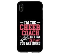 Pom-Pom Girls Cheer Coaching Poms Je suis The Cheer Coach Coque pour iPhone XS Max