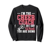 Pom-Pom Girls Cheer Coaching Poms Je suis The Cheer Coach Sweatshirt