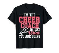 Pom-Pom Girls Cheer Coaching Poms Je suis The Cheer Coach T-Shirt