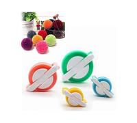 Pom Pom Maker, 4 Size Pompoms Maker Tool Set, Fluff Ball Weaver Needle Craft Diy Wool Knitting Craft Tool Kids Adult