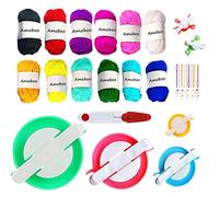 Pom Pom Maker,5 Tailles Fluff Ball Weaver Needle PomPom Maker Set-DIY Pompoms Kits (39)