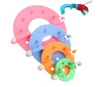 POM-POM MAKER POUR FLUFT BALL | 4pcs Swift Fiber String Ball Winder DIY Tricot Crochet Craft Tool Kit,Swift Fibre String Ball Enrouleur, Pompon Maker Tool Set