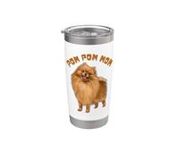 POM POM MOM - Adorable Amant Chien Poméranie Gobelet isotherme en acier inoxydable double paroi