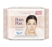 Pom Pon ALL SKIN Lingettes démaquillantes visage et yeux, aux ingrédients naturels, hydratants et relaxants, 20 unités