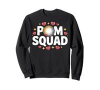 Pom Squad Jolie pom-pom girl Cheer or Dance Team Sweatshirt