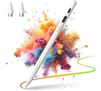 Pom Stylet pour écran Tactile Capacitif de USB-C Compatible avec Tablette Samsung Galaxy, Xiaomi Pad, Lenovo et Tablettes, Blanc