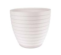 Pomara Pot de Fleurs Ø130 mm Blanc, idéal pour décorer et cultiver des Plantes en intérieur et en extérieur.