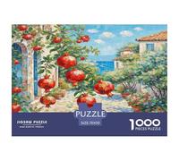 Pomegranate Blossom Puzzle 1000 Pièces Cadeau Unique Jeu Éducatif Challenge Toy À De Qualité Supérieure Peinture Art pour Adultes Enfants 70x50cm/1000pcs