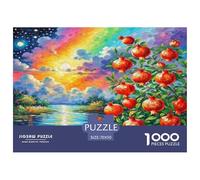 Pomegranate Blossom Puzzles 1000 Pièces Cadeau Unique Jeu Éducatif Défi Jouet À De Qualité Supérieure Peinture Art pour Adultes Et Enfants 70x50cm/1000pcs
