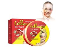 Pomegranate Masque pour les yeux au collagène à la grenade et au collagène - Masque oculaire anti-âge intensif Soin hydratant raffermissant pour éviter les rides - Réduit les poches sous les yeux et