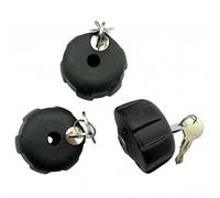 POMELLO ANTIFURTO KIT 3 PEZZI X PORTACICLO Auto, Black