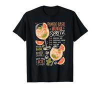 Pomelo Basilic Hugo Spritz Cocktail Recette Boisson au vin T-Shirt Graphique avec Valeur