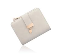 Pomelo Best Petit Portefeuille pour Femme - Blocage RFID - Compartiment à Monnaie avec Fermeture éclair - Portefeuille à Double Rabat en Cuir PU