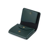 Pomelo Best Portefeuille pour Homme en Cuir Véritable - Mince et Chic avec Poche à Monnaie, Présenté dans Un Coffret Cadeau (Vert Foncé)