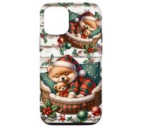Pomeranian Christmas Accessories for Pom Mom Cute Xmas Coque pour iPhone 12/12 Pro