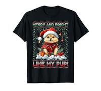Pomeranian Christmas Tree Decorations Dog Lover Xmas Gifts T-Shirt