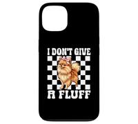 Poméranian Dog Girl Coquette Bow Rose I Don't Give A Fluff Coque pour iPhone 13