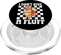 Poméranian Dog Girl Coquette Bow Rose I Don't Give A Fluff PopSockets PopGrip pour MagSafe