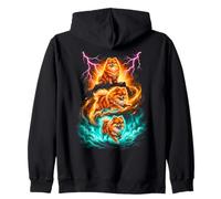Poméranian Lightning Fantasy Dog Art Design Sweat à Capuche